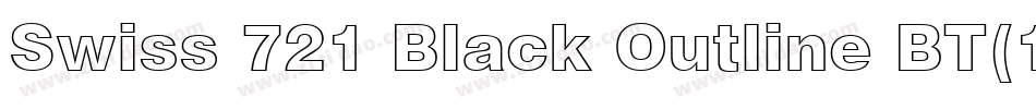 Swiss 721 Black Outline BT(1)字体转换
